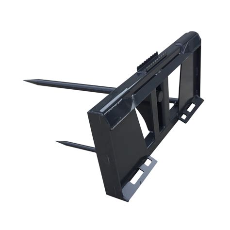 quick attach skid steer bale spear red deer alberta|skid steer bale fork attachments.